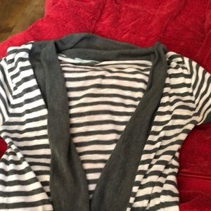 Grey and white sweater from Maurice’s.